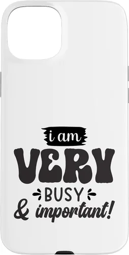 Vista 9 de Very Busy & Important Retro Groovy Text Design Case for iPhone 17