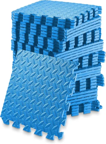 Vista 14 de Philosophy Gym Paquete de 12 alfombrillas de ejercicio – 12 x 12 pulgadas de goma de espuma entrelazada rompecabezas azulejos – negro