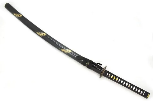 Vista 3 de Ten RYU - Espada samurái tradicional, longitud total de 41 pulgadas, hoja de acero al carbono 1045, vaina, katana, hecha a mano