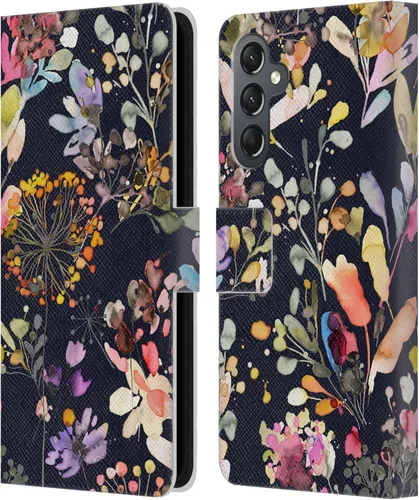 Vista 166 de Head Case Designs Officially Licensed Ninola Beige Wild Grasses Leather Wallet Case Compatible with Samsung Galaxy A07 4G