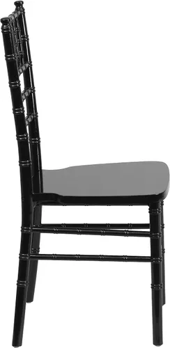 Vista 7 de Flash Furniture - Silla Chiavari de madera negra de la serie HERCULES