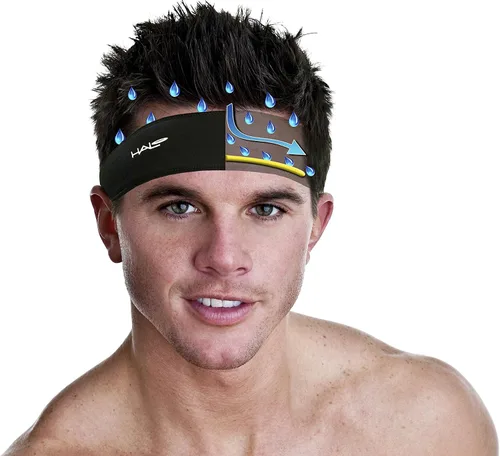 Vista 4 de Halo Headband Halo II, sudadera con banda para el sudor para hombres y mujeres, antideslizante, con tela Dryline que absorbe la humedad