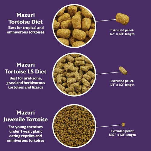 Vista 7 de Mazuri Alimento de tortuga juvenil para tortugas bebé Bolsa de 8 onzas (8 onzas)