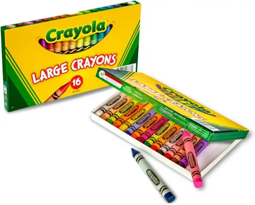 Vista 2 de Crayola Crayones Grandes, Colores Clásicos, 16 Piezas