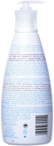 Vista 2 de LIve Clean Baby & Mommy Serenity - Loción para bebé, 25.4 fl oz, 25 onzas líquidas {Importada de Canadá}