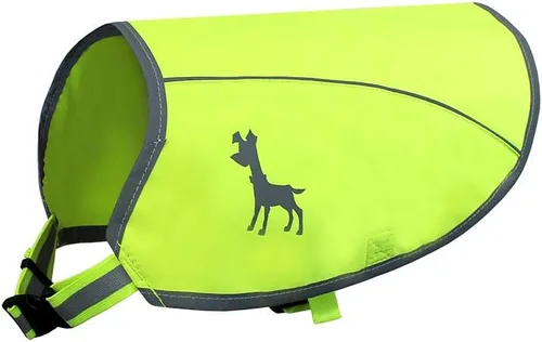 Vista 8 de Alcott Visibility - Chaleco para perro con ribete reflectante, talla S, naranja neón, APL ES SM DV NO Anaranjado Neón