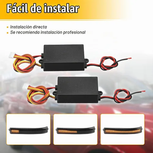 Vista 7 de X AUTOHAUX 2 piezas módulo de flash LED universal controlador de luz trasera de coche luz LED de cola 3 pasos secuencial dinámico perseguir módulo