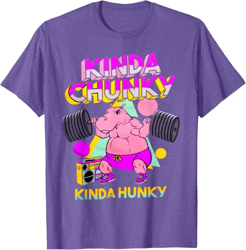 Vista 6 de Kinda Chunky Kinda Hunky, camiseta de gimnasio para culturismo, Negro