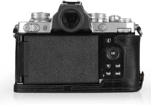 Vista 5 de MegaGear MG2016 Ever Ready - Funda de piel auténtica para cámara compatible con Nikon Z fc (negro)