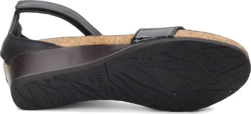 Vista 6 de NAOT Sandalia Pixie Wedge para mujer, Negro (black luster lthr)negro (black raven lthr)negro (black madras lthr)