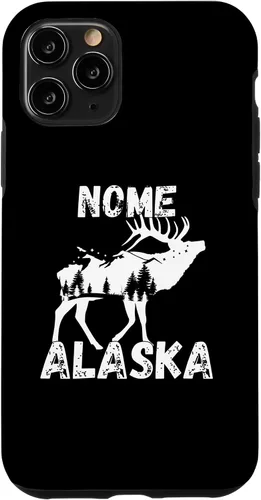 Vista 13 de Funda de recuerdo para iPhone 12 Mini Retro Nome AK Alaska City Apparel Souvenir
