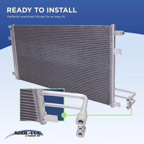 Vista 6 de Condensador Kool Vue A/C compatible con Saturn Vue 2008-2010, Chevrolet Captiva Sport 2012-2015