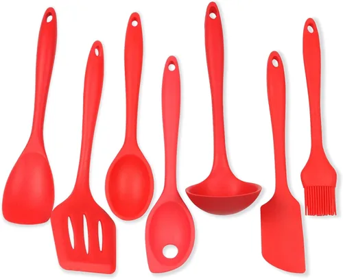 Vista 18 de Chef Craft Juego de herramientas de cocina de silicona premium multicolor de 5 piezas, surtido (42086)