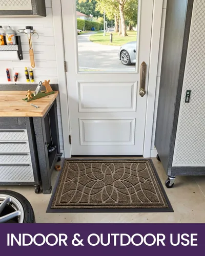 Vista 8 de DEXI Tapete para puerta delantera, 24 x 36 pulgadas, resistente Marrón