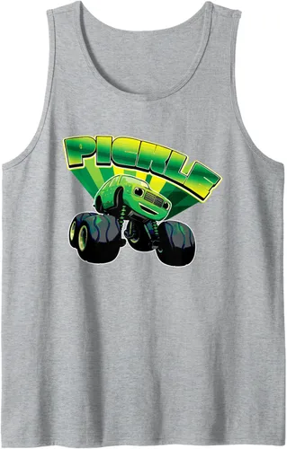 Vista 5 de Blaze and the Monster Machines Camiseta sin mangas Pickle Badge, Negro