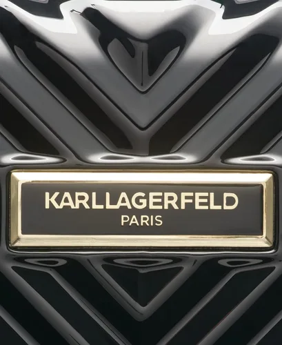 Vista 7 de Karl Lagerfeld Paris Carryon Spinner Wheels Hardside para mujer, Negro -, Carryon Spinner Wheels Hardside