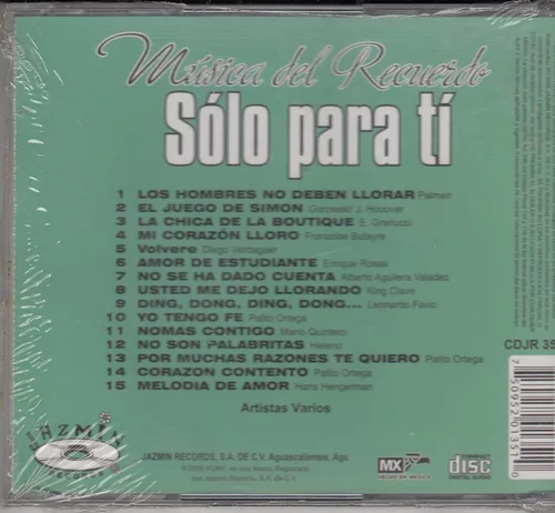 Vista 2 de Musica Del Recuerdo Vol 2: Solo Para Ti