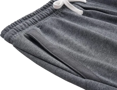 Vista 4 de Pantalones cortos casuales de algodón con cordón elástico para hombre