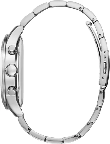 Vista 2 de Guess Reloj clásico de los hombres de la esfera de plata del cronógrafo W0668G7