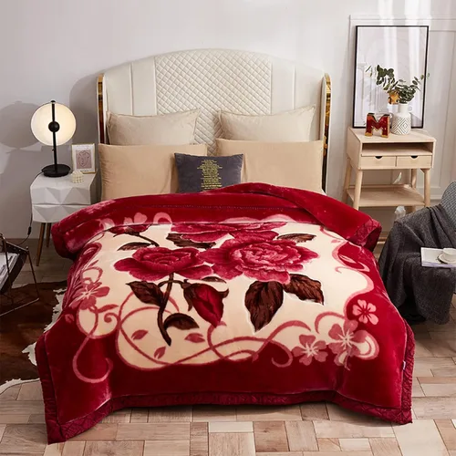 Vista 16 de LGYKUMEG Manta de visón coreano para sofá de 59 x 79 pulgadas, manta reversible de 2 capas Raschel para cama individual