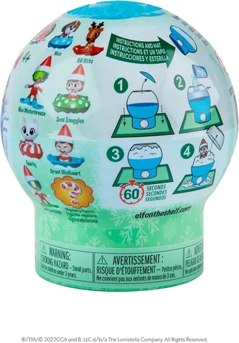 Vista 4 de The Elf on the Shelf Secret SnoPrize - Colecciona una de las ocho mini figuras misteriosas. Incluye paquete de nieve mágico