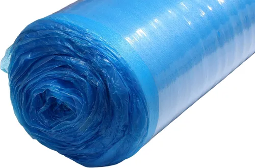 Vista 2 de AMERIQUE 400SQFT 4ª generación azul de 0.059 in de grosor para suelo de espuma resistente 3 en 1 con cinta y barrera de vapor