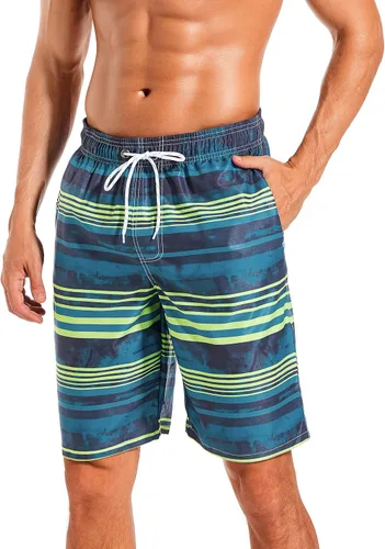 Vista 2 de SILKWORLD Traje de baño para hombre, de secado rápido, con forro de malla
