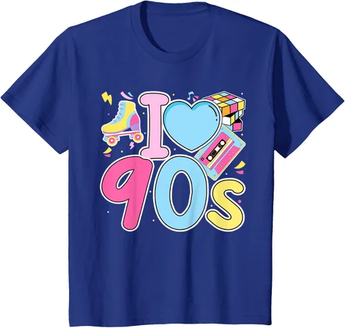 Vista 63 de I Love 90's Retro Style Nostalgia Vibe Funny 1990's Party T-Shirt Negro