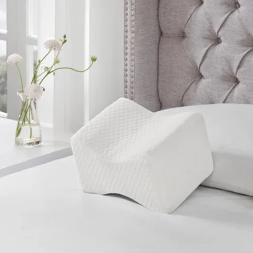 Vista 9 de Sleep Philosophy Almohada de espuma viscoelástica de punto, 22 x 24, color blanco