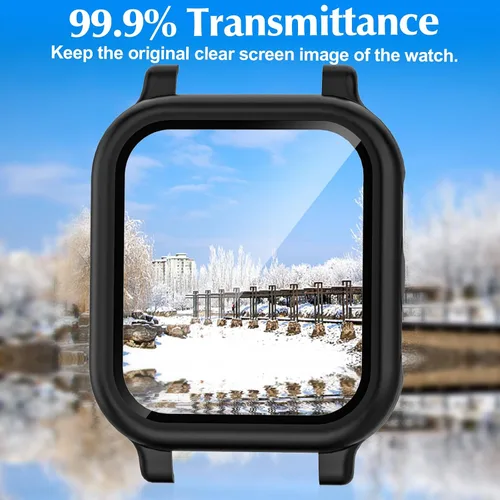 Vista 6 de Paquete de 2 accesorios Gabb Watch 3/3e - Funda protectora con protector de pantalla de vidrio templado integrado y cubierta rígida de policarbonato