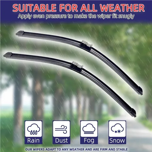 Vista 5 de Car Wiper Compatible with BMW X3 F25 2010-2017 Car Front Rear Wiper Blades Soft Rubber Windscreen Wipers Auto Windshield 26"+20"+13" 2014 2015 2016