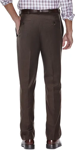 Vista 3 de Haggar Men's ECLO Repreve Stria Flat Front Dress Pant