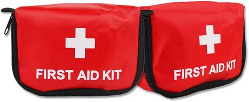 Vista 9 de Eforcase Bolsa vacía de primeros auxilios de viaje, bolsa médica vacía portátil, bolsa vacía para medicamentos, bolsa vacía de almacenamiento
