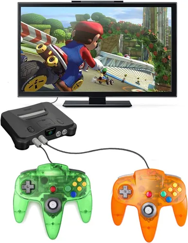 Vista 7 de 2 Pack N64 Controller, Classic Retro Wired N64 64 Bit Gamepad Joystick for Ultra 64 Video Game Console N64 System
