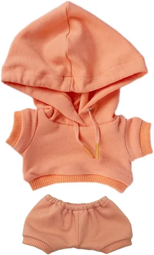 Vista 9 de niannyyhouse Ropa deportiva de felpa de 7.9 in, ropa deportiva elástica y sólida, con capucha, pantalones, juguete de peluche suave, accesorios