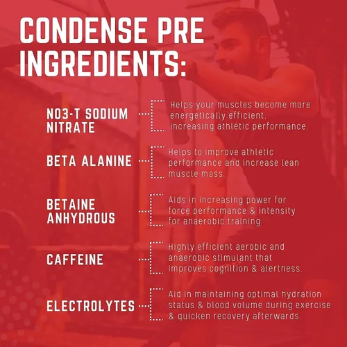 Vista 5 de Purus Labs CONDENSE - Polvo de preentrenamiento, 40 porciones (manzana verde crujiente)