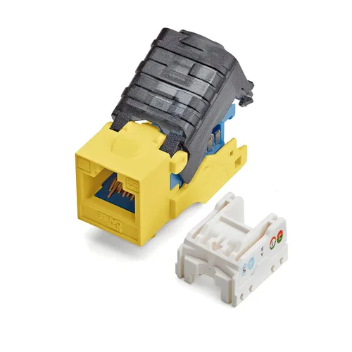 Vista 19 de TRUE CABLE Conector Keystone sin herramientas Cat5e, sin blindaje (UTP), PoE++ (4PPoE) 100W, certificación UL, verificado ETL, certificado ANSI/TIA
