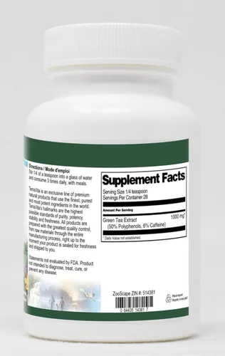 Vista 2 de Extracto de té verde (50% polifenoles) (6% de cafeína) Polvo (1 oz, ZIN: 514381) - Paquete de 3