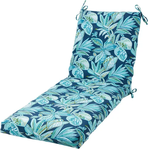 Vista 68 de Cojín reversible para silla de descanso para exteriores, color blanco tropical