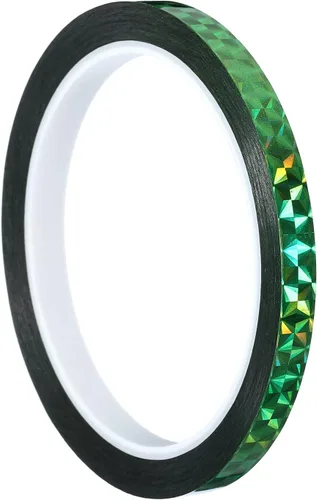 Vista 21 de PATIKIL Cinta prisma de 0.2 pulgadas x 55 yardas, adhesivo reflectante holográfico metalizado para detallar decoración de pared, arte, azul