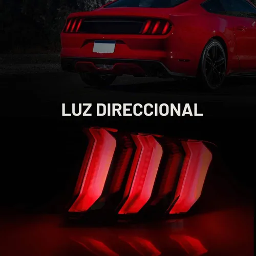 Vista 8 de Nixon Offroad Conjunto de luces traseras LED para Ford Mustang 2015-2023, estilo Euro, par de luces traseras LED Mustang con intermitentes