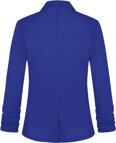 Vista 2 de MINTLIMIT Blazer de manga 34 para mujer, blazer de oficina con un botón y bolsillos