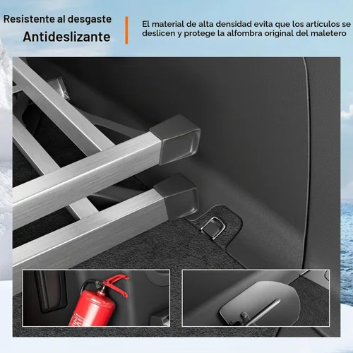 Vista 4 de powoq Cargo Sidewall Protector Compatible with 2016-2026 Dodge Durango Alfombrilla lateral para maletero