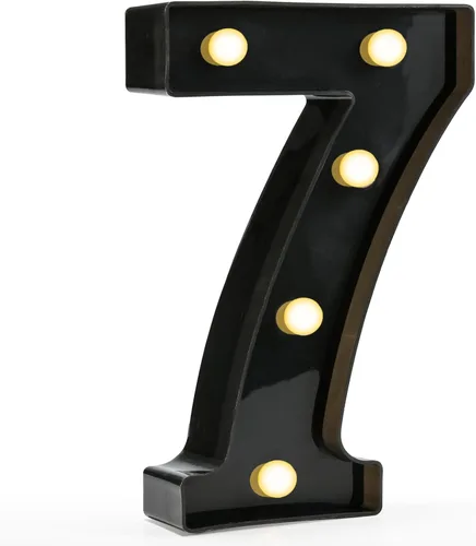 Vista 32 de Pooqla - Números iluminados negros, decoraciones de cumpleaños 50 para hombres Number 50