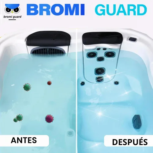 Vista 2 de 【 5.5 libras】 Tabletas de bromo de 1 pulgada para bañera de hidromasaje de spa, tabletas de bromo con productos químicos