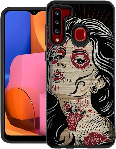 Vista 15 de CasesOnDeck - Funda de agarre compatible con Samsung Galaxy A21 y A21 [blindaje cepillado] Funda delgada y resistente, color negro mate