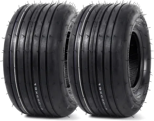 Vista 13 de AR-PRO (2-Pack) Neumáticos para cortacésped de 13X6.50-6, neumático de repuesto de 13X6.5-6 para tractor de césped, neumático para cortacésped sin