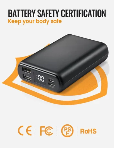 Vista 5 de TIDEWE Chaleco calefactado para hombre con paquete de batería, chaleco ligero para cazasenderismo