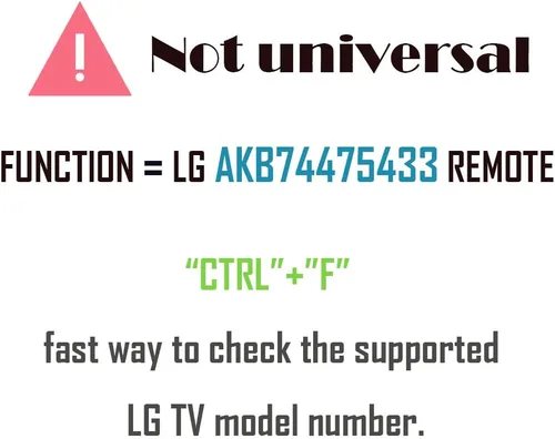 Vista 2 de AKB74475433 - Control remoto de repuesto para lg tv 43LX310C 55LF6000 60LX341C 42LX330C 42LX530S 49LX341C 49LX540S 55LX540S 60LX540S 42LF566 49 EU