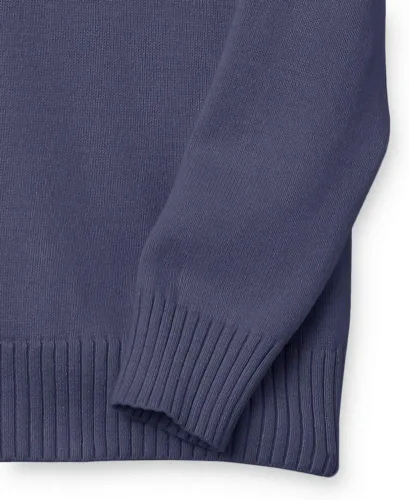 Vista 7 de Suéter Tienda Essentials para mujer, 100% algodón, de manga larga, con cuello en V